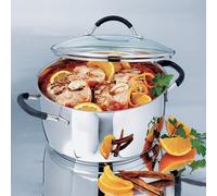 Faitout inox Rapid Cook avec couvercle 24 cm 5 L Mathon