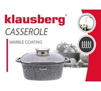 Faitout - KLAUSBERG - KB-7530 - Marbre - 24cm - 4,4l - Tous feux compatibles