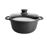 Faitout - LACOR - 30 cm - Aluminium forgé - Couvercle verre - Tous feux (induction)