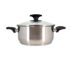 Faitout - MENASTYL - 6020255 - En acier inoxydable - 20 cm - Tous feux dont induction