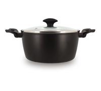 Faitout - MENASTYL - 6020647 - En alumimium forgé - 24 cm - Noir - Tous feux dont induction