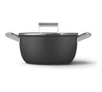 Smeg - Faitout Noir Mat 24cm + Couvercle Csf2412blm