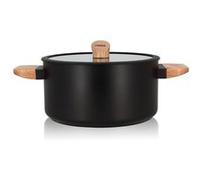 Faitout Ogo Ector en Aluminium et manche en bois 24 cm Noir Noir G