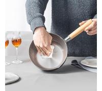 Faitout plat multifonction en acier inoxydable 304 compatible induction pour cuisson à la vapeur, ébullition, etc. (16 cm sans couvercle)