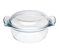 Cocotte - PYREX - 1450074 - Ronde - En verre borosilicate - 5,1 litres - Adapté au congélateur et micro-ondes