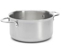 - Faitout Sans Couvercle En Inox 3 Couches Alchimy - 20 Cm - Fabriqué En France, Sans Pfas, Maîtrise De La Cuisson, Inox 18/10, Tous Feux + Four, Finition Poli Brossé