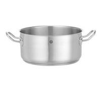 HENDI Marmite, basse, sans couvercle, pot de cuisson, casserole, braisière, faitout, convient à toutes les sources de chaleur, lavable au lave-vaisselle, 4,9L, ø240x(H)110mm, acier inoxydable