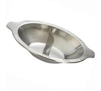 Faitout Shabu Shabu en acier inoxydable épais avec séparateur pour double saveur, idéal pour les fêtes et les réunions de famille