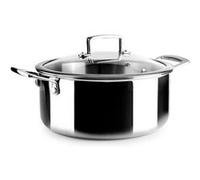 IBILI - Casserole tricouche Triply Natural 20 cm, acier inoxydable, convient pour induction, sans antiadhésif