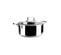 IBILI - Casserole tricouche Triply Natural 24 cm, acier inoxydable, convient pour induction, sans antiadhésif