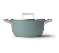 Faitout vert émeraude mat 24cm + couvercle Smeg CSF2412EGM vert