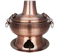 Faitout vintage en cuivre - Cuisinière traditionnelle chinoise pour des expériences culinaires uniques, grande taille, idéale pour les cadeaux et les rassemblements, parfaite pour une cuisine