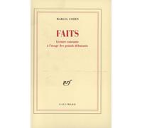 Marcel Cohen – Faits – Lecture courante à l'usage des grands débutants – Broché