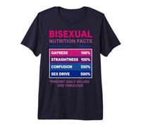 Faits bisexuels drôles T-Shirt Haut de Gamme