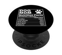 Faits nutritifs Drôle Propriétaire d'animal Animal Amant Chien Maman PopSockets PopGrip Adhésif