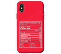 Faits nutritifs sur Les Fraises - Design Amusant d'étiquettes de Fruits Coque pour iPhone X/XS