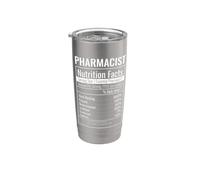 Faits nutritifs sur les pharmaciens Humour drôle de pharmacie Gobelet isotherme en acier inoxydable double paroi