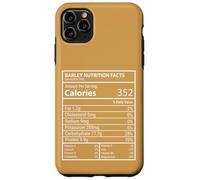 Faits nutritifs sur l'orge Design Minimal d'étiquettes d'aliments ringards Coque pour iPhone 11 Pro Max