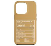 Faits nutritifs sur l'orge Design Minimal d'étiquettes d'aliments ringards Coque pour iPhone 13 Pro