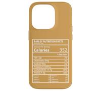 Faits nutritifs sur l'orge Design Minimal d'étiquettes d'aliments ringards Coque pour iPhone 14 Pro