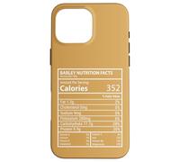 Faits nutritifs sur l'orge Design Minimal d'étiquettes d'aliments ringards Coque pour iPhone 16 Pro Max
