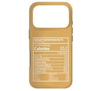 Faits nutritifs sur l'orge Design Minimal d'étiquettes d'aliments ringards Coque pour iPhone 17 Pro