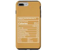 Faits nutritifs sur l'orge Design Minimal d'étiquettes d'aliments ringards Coque pour iPhone 7 Plus/8 Plus