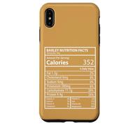 Faits nutritifs sur l'orge Design Minimal d'étiquettes d'aliments ringards Coque pour iPhone XS Max