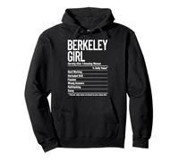 Faits nutritionnels Amusants pour Les Filles de Berkeley, Berkeley, Californie Sweat à Capuche