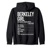 Faits nutritionnels Amusants pour Les Filles de Berkeley, Berkeley, Californie Sweat à Capuche