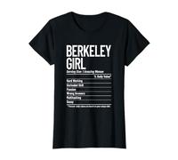 Faits nutritionnels Amusants pour Les Filles de Berkeley, Berkeley, Californie T-Shirt