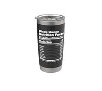 Faits nutritionnels Black Queen Gobelet isotherme en acier inoxydable double paroi