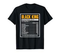 Faits nutritionnels du Mois de l'histoire des Noirs Black King T-Shirt