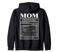 Faits nutritionnels pour Maman - Design Amusant et Incroyable pour la fête des mères Sweat à Capuche