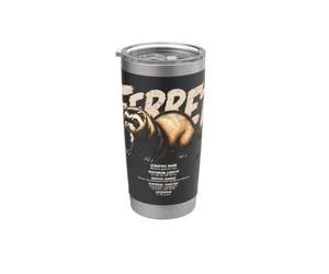Faits scientifiques sur le furet pour les amoureux des animaux Gobelet isotherme en acier inoxydable double paroi