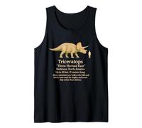 Faits sur la paléontologie Vintage des Dinosaures Triceratops Débardeur