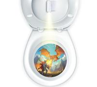Faivykyd Lampe d'apprentissage de la propreté pour garçons, cible d'apprentissage de la propreté Dragons, cible d'entraînement à la propreté, cible de visée