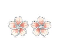 Fajewellery Boucles d'oreilles en forme de fleurs de cerisier en argent sterling 925 - Hypoallergéniques - Pour femme et fille