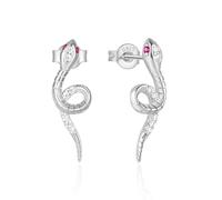 Fajewellery Boucles d'oreilles serpents en argent sterling 925 avec zircon pour femme, Zircone cubique