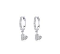 Fajewellery Petites créoles rondes en argent sterling 925 pour femme - En forme de cœur, d'étoile, de lune, d'éclair - Avec boîte cadeau, Argent sterling