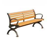 FAJNUZI2024 Banquette Jardin Banc d'extérieur en Bois Plastique avec Dossier for Plusieurs Personnes, Banc de Parc de Loisirs en Aluminium siège de Jardin