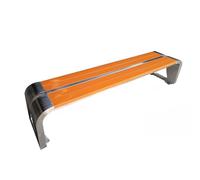 FAJNUZI2024 Banquette Jardin Stainless Steel Outdoor Bench Residential Park Square Seat Wooden siège de Jardin