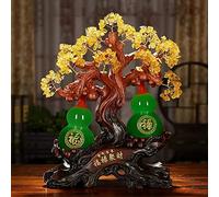 FAJNUZI2024 Bonsaï en Cristal Arbre de Fortune en Cristal, Arbre d'argent Gourde, décoration Feng Shui for la fête Bureau à Domicile Bricolage Décor d'arbre de Pierres précieuses(Moyen)