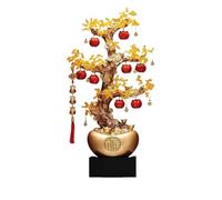 FAJNUZI2024 Bonsaï en Cristal Arbre de Fortune en Cristal for Salon, Ornements Sol Kaki et Citrine, Grandes décorations for Pendaison crémaillère Décor d'arbre de Pierres précieuses
