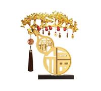 FAJNUZI2024 Bonsaï en Cristal Arbre Porte-Bonheur de Table en Citrine, Ornement Bureau Pierre précieuse, décoration Feng Shui for Salon Décor d'arbre de Pierres précieuses
