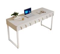 FAJNUZI2024 Bureau de Jeu Bureau Blanc avec tiroirs, Coiffeuse Moderne, Table for Ordinateur Portable, Bureau à Domicile for écrire, étudier, Chambre Coucher(XL)