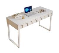 FAJNUZI2024 Bureau de Jeu Bureau Blanc avec tiroirs, Coiffeuse Moderne, Table for Ordinateur Portable, Bureau à Domicile for écrire, étudier, Chambre Coucher(S)