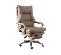 FAJNUZI2024 Chaise de Bureau Chaise de Bureau de Luxe Chaise d'ordinateur inclinable Ergonomique Confort à la Maison Pause déjeuner canapé Chaise Peut soulever et Tourner Fauteuil de Bureau(Bruin)