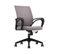 FAJNUZI2024 Chaise de Bureau Chaises de Bureau en Maille Respirante, ergonomiques, à Dossier Moyen, for la Maison et Le Bureau, Hauteur réglable Fauteuil de Bureau(Grigio)