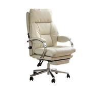 FAJNUZI2024 Chaise de Bureau Fauteuil de Bureau en Cuir de Luxe avec Massage électrique, Confortable for la Maison et Le Bureau Fauteuil de Bureau
